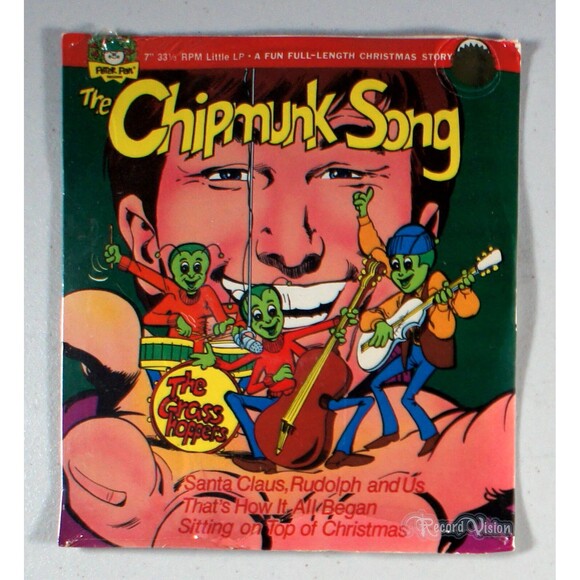 Grass Hoppers: The Chipmunk Song (7") (1978) [SEALED] Vinyl Peter Pan - Picture 1 of 2
